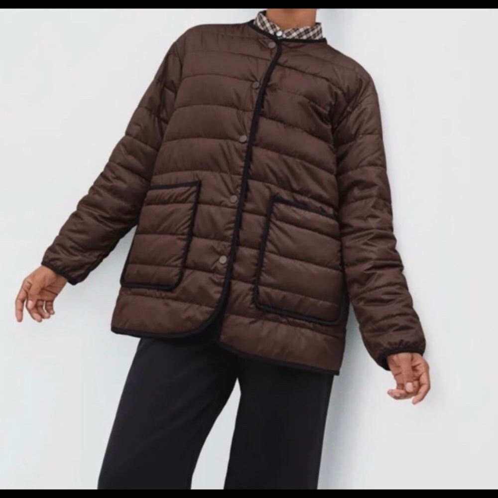 Everlane Renew Channel Liner in Brown, size S